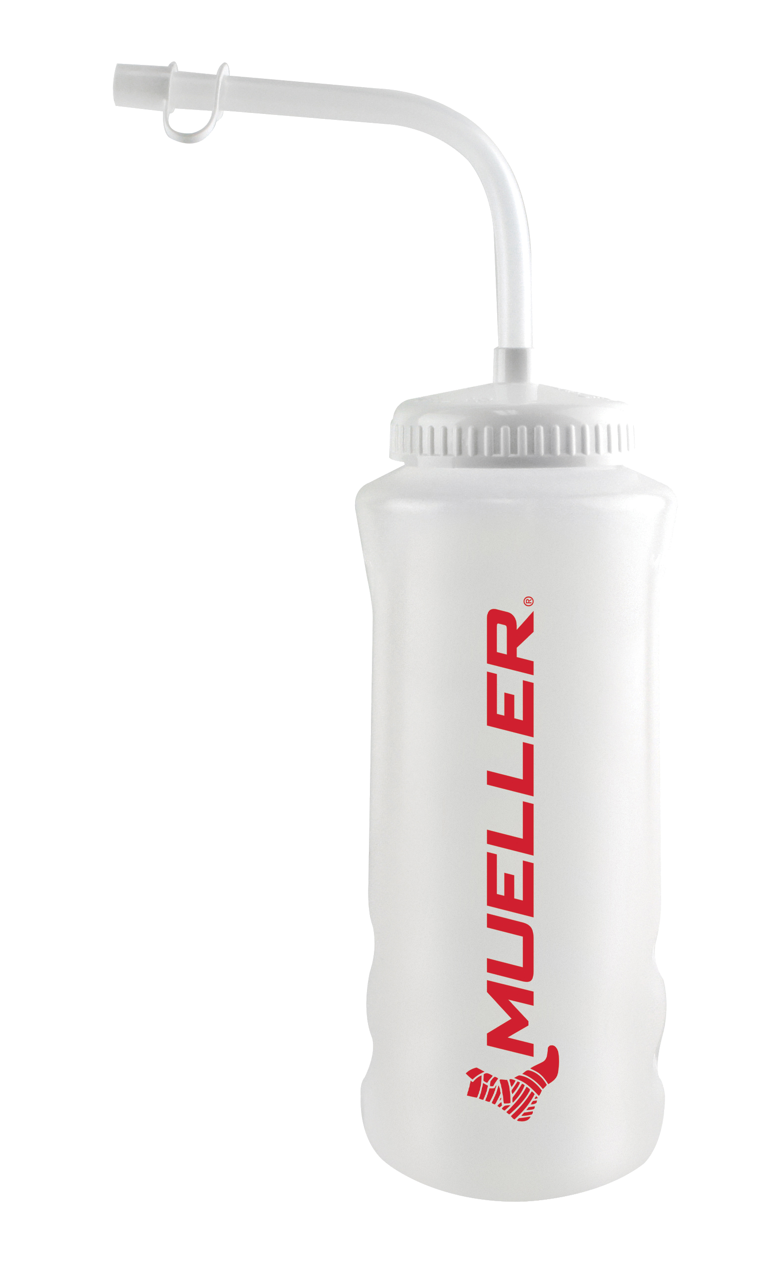 Mueller Trinkflasche Natur mit Trinkhalm 919129M Produkt Rot Heroshot
