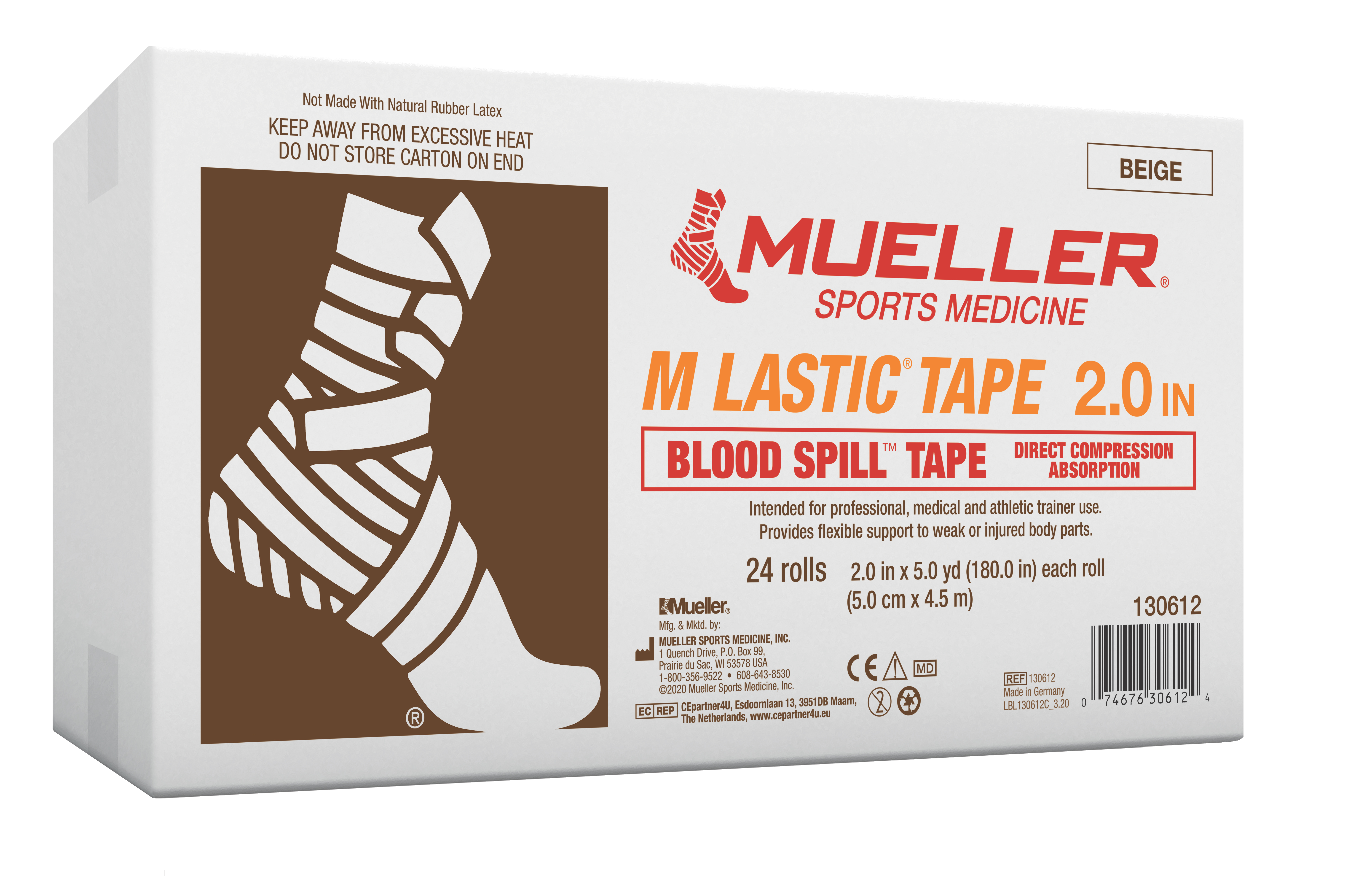 Mueller M-Lastic Tape beige 130612 Verpackungseinheit