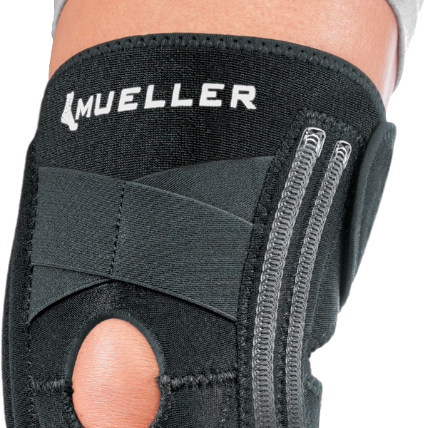 Mueller Self-Adjusting Knee Stabilizer 56427 Detail Federn und Stabilisierungszügel