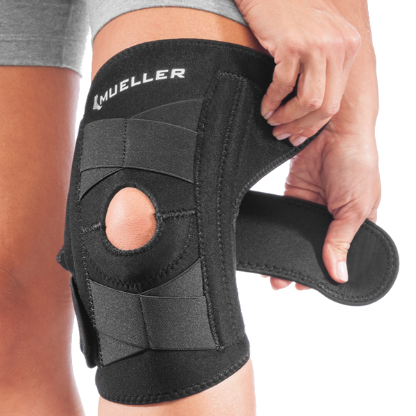 Mueller Self-Adjusting Knee Stabilizer 56427 Demonstration Anlage männliches Knie